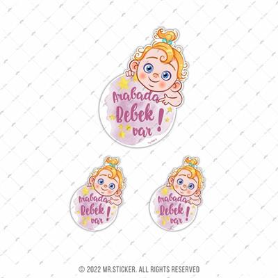 BOB13 Arabada Bebek Var Etiketi 3lü Set