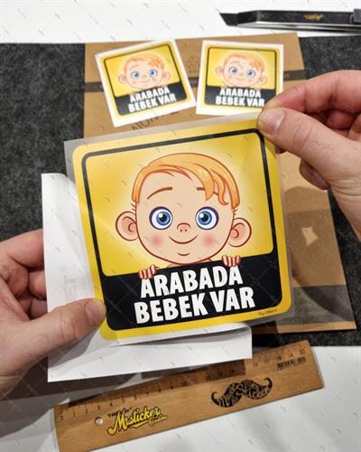BOB15 Arabada Bebek Var Etiketi 3lü Set (Erkek Cocugu)