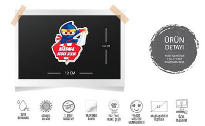 BOB16 Arabada Bebek Ninja Var Etiketi