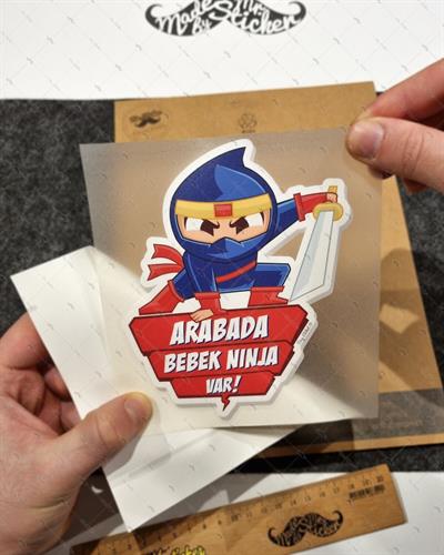 BOB16 Arabada Bebek Ninja Var Etiketi