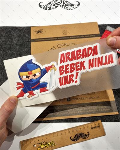 BOB17 Arabada Bebek Ninja Var Etiketi V2