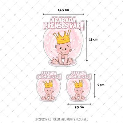 BOB24 Arabada Prenses Var Etiketi 3lü Set