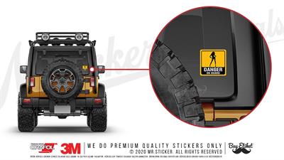 BOB8 Danger On Board Etiketi