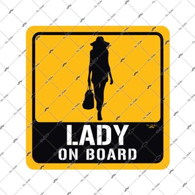 BOB9 Lady On Board Etiketi