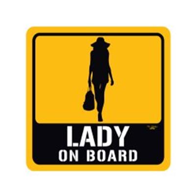 BOB9 Lady On Board Etiketi