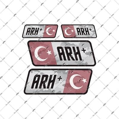 BT13 Reflektif A Rh Pozitif (+) Kan Grubu Etiket Seti