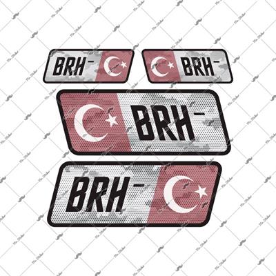 BT16 Reflektif B Rh Negatif (-) Kan Grubu Etiket Seti