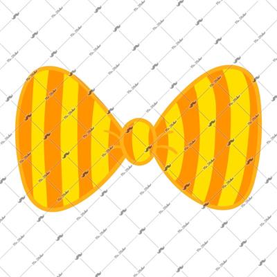 BWTW4 - Turunucu Cizgili Bayan Kurdele-Papyon Etiketi