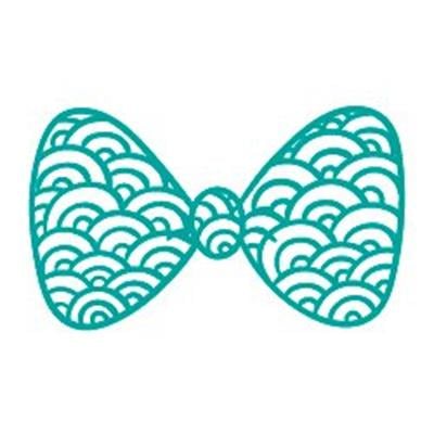 BWTW6 - Yesil Desenli Bayan Kurdele-Papyon Etiketi