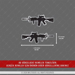 CHR19 Krom Seri Tüfek Etiketi İkili Set