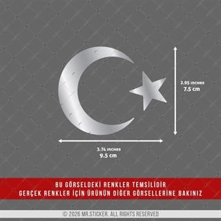 CHR6 Krom Seri Ay Yıldız Etiketi