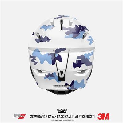 CMO409SS - Snowboard Kaski ve Board Kaplamaya Uygun 34 Parca Kucuk Boy Kamuflaj Seti