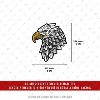 CSFT16 Renk Değiştiren Seri Kartal Kafasi Etiketi