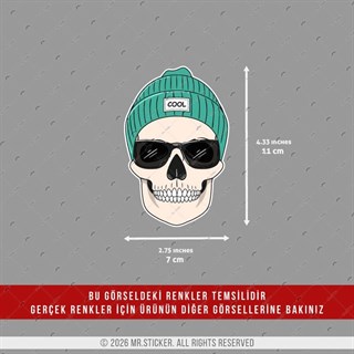 CSFT21 Renk Değiştiren Seri Bereli Cool Kurukafa Etiketi