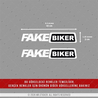 CSFT45 Renk Değiştiren Seri Fake Biker Etiketi 2li Set