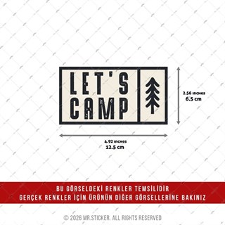 CSFT47 Renk Değiştiren Seri Kamp Yapalim Yazili Etiket