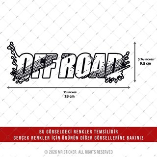 CSFT49 Renk Değiştiren Seri Lastik Izi Efektli Off Road Yazisi