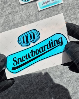 CSFT52 Renk Değiştiren Seri Snowboarding Yazılı Etiket