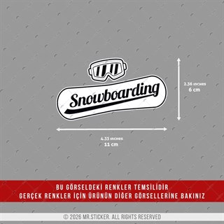 CSFT52 Renk Değiştiren Seri Snowboarding Yazılı Etiket
