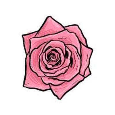 FLW9 Pembe Gul Etiketi