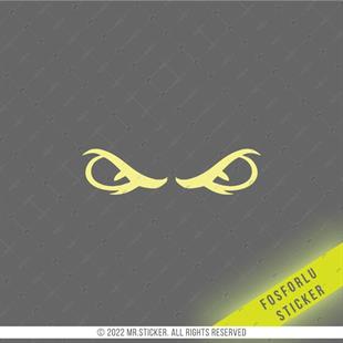 GID10 Karanlikta Parlayan Kızgın Gözler Etiketi