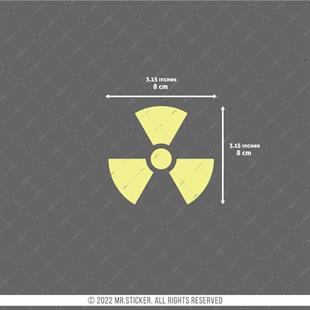 GID16 Karanlikta Parlayan Radyasyon Etiketi