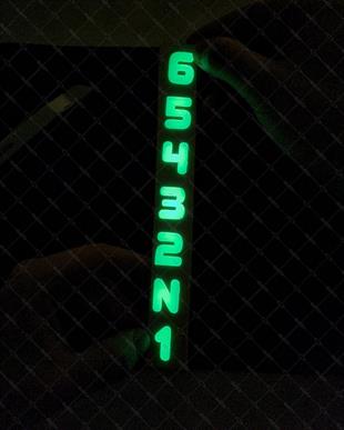 GID8 Karanlikta Parlayan 1-N-2-3-4-5-6-Yazili-Vites-Etiketi
