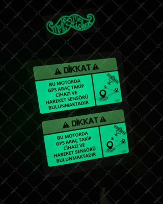 GIDW42 Karanlıkta Işıldayan Motorda Takip Cihazi Var 2li Set