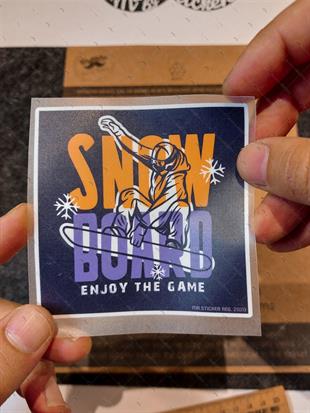 HBG102 Snowboard Yazili Etiket