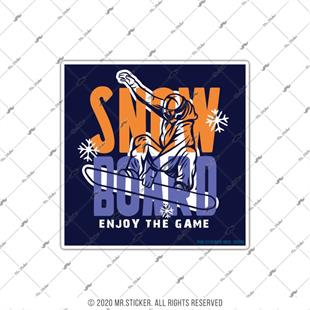 HBG102 Snowboard Yazili Etiket