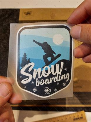 HBG104 Snowboarding Yazili Etiket