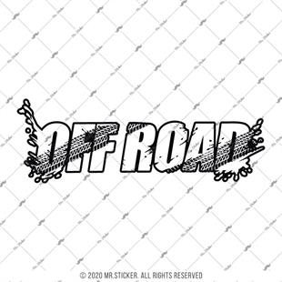 HBG116 Lastik Izi Efektli Off Road Yazisi