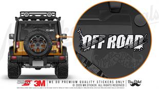 HBG116 Lastik Izi Efektli Off Road Yazisi