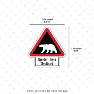 HBG120 Gjelder Hele Svalbard Etiketi