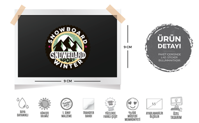 HBG26 Snowboard Etiketi