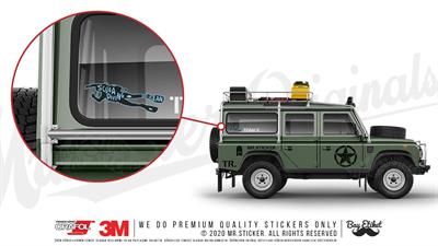 HBG54 Scuba Diving Yazili Dalgic Silueti Etiketi