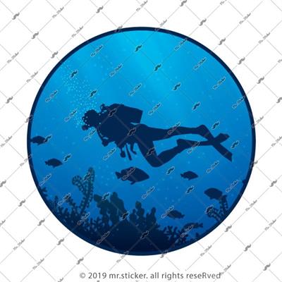 HBG60 Scuba Dalisi Yapan Dalgic Etiketi