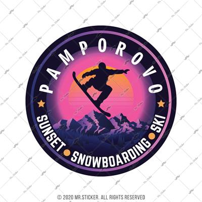 HBG70 Pamporovo Snowboard Etiketi
