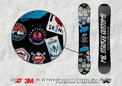 HBG70 Pamporovo Snowboard Etiketi