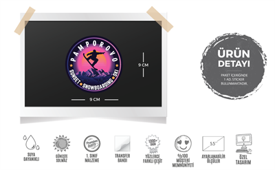 HBG70 Pamporovo Snowboard Etiketi