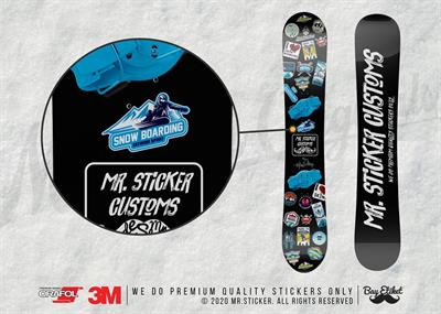 HBG71 Snowboarding Yazili Etiket