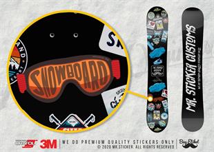 HBG89 Snowboarding Yazili Etiket