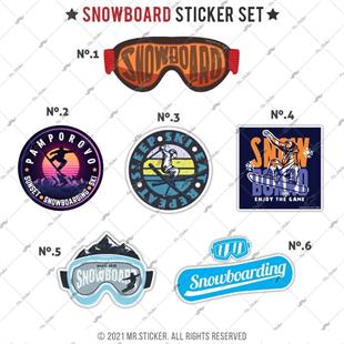 HBGBDL1 Snowboard Sticker Seti 6 Parca