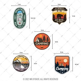 HBGBDL15 Kamp Sticker Seti 5 Parca