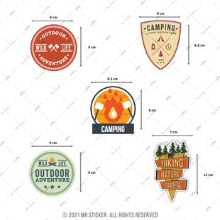 HBGBDL16 Kamp Sticker Seti 5 Parca