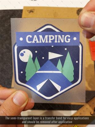 HBGBDL17 Kamp Sticker Seti 5 Parca