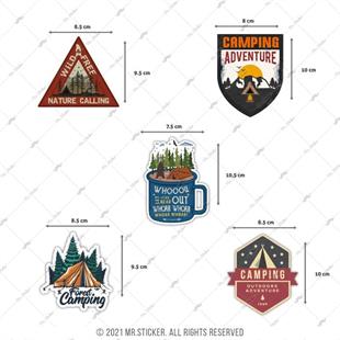 HBGBDL18 Kamp Sticker Seti 5 Parca
