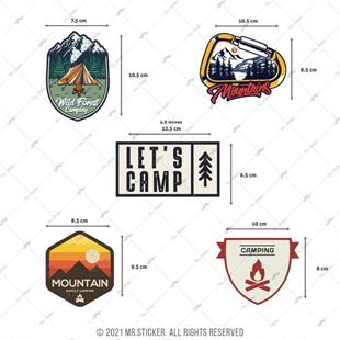 HBGBDL19 Kamp Sticker Seti 5 Parca