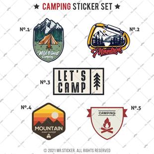 HBGBDL19 Kamp Sticker Seti 5 Parca