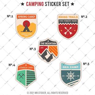 HBGBDL21 Kamp Sticker Seti 5 Parca